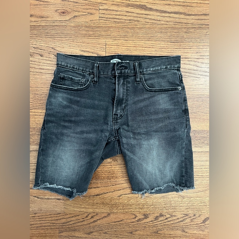 Old Navy Black Denim Jean Shorts - Size 30